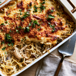 Chicken Tetrazzini-closeup