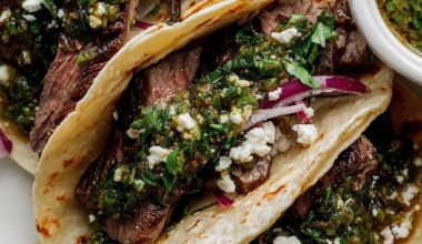 Chimichurri Steak Tacos