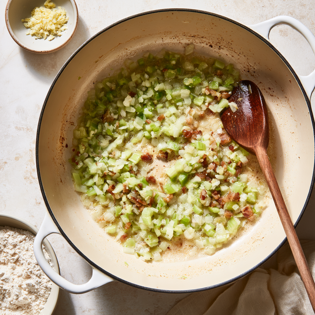 Clam Chowder Recipe-Process