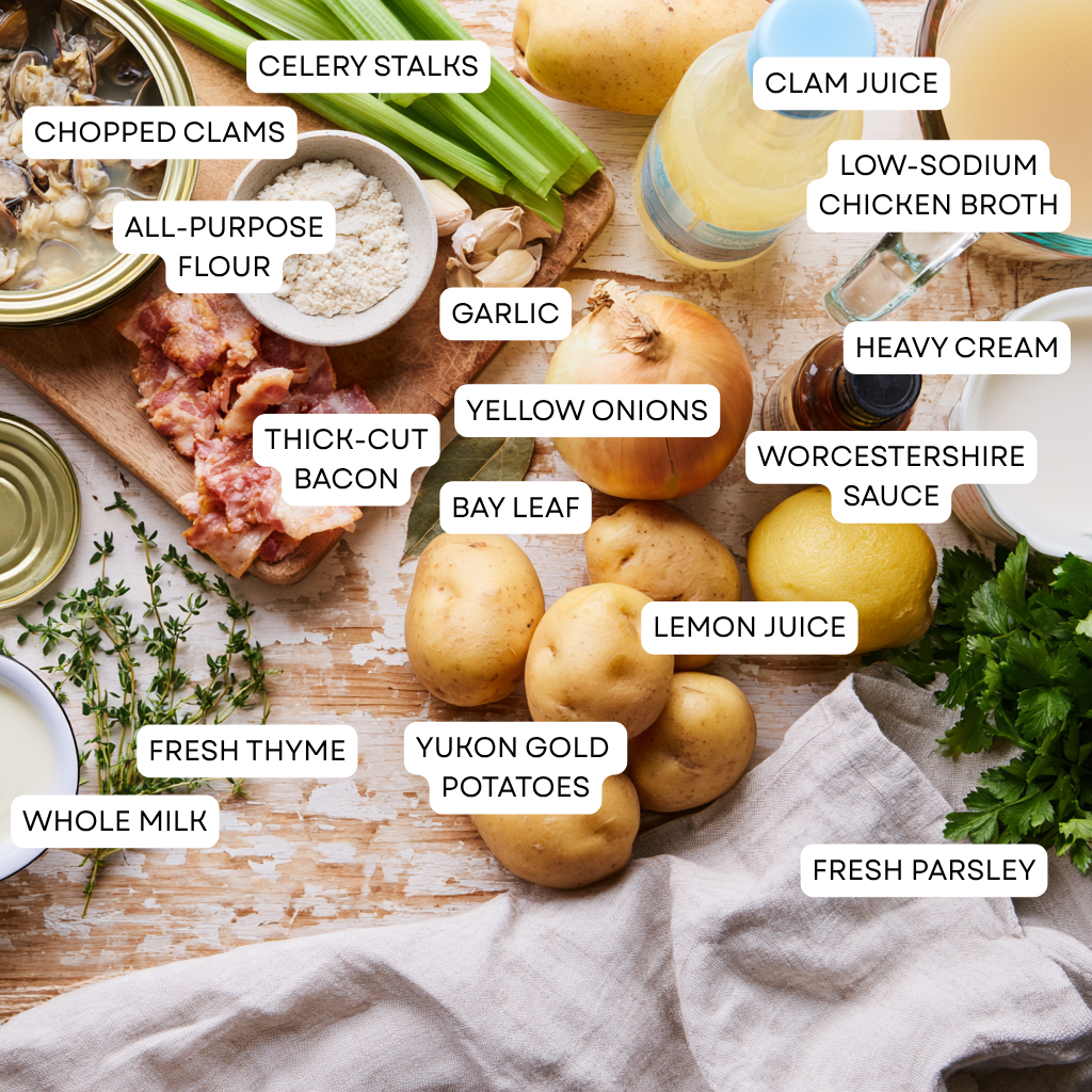 Clam Chowder Recipe-ingredients