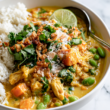 Coconut Curry Chicken Crockpot-bowl