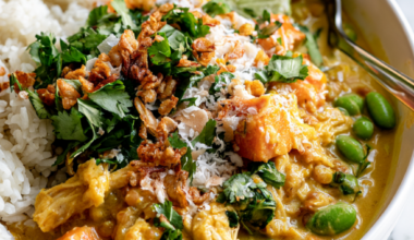Coconut Curry Chicken Crockpot-bowl