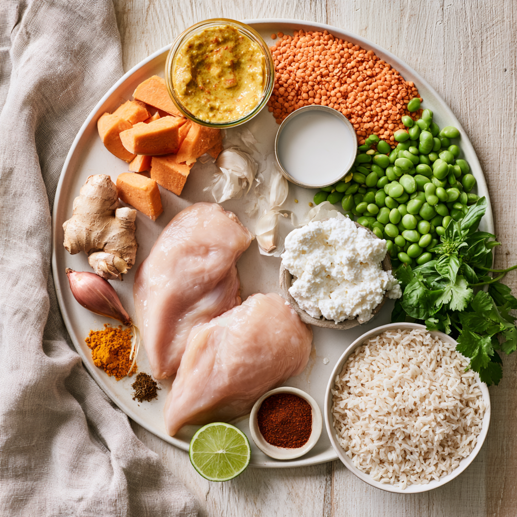 Coconut Curry Chicken Crockpot-ingredients