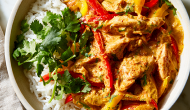Coconut Curry Chicken Recipe-over rice