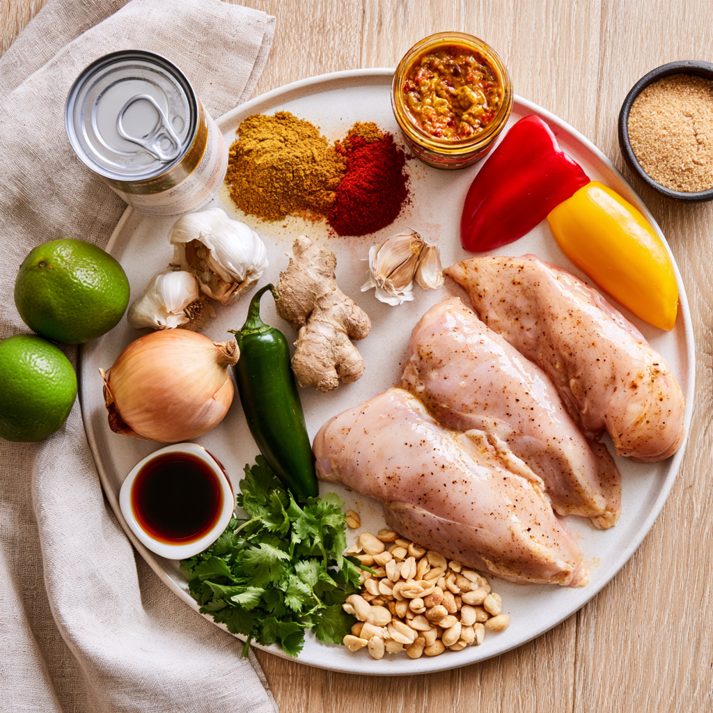 Coconut Curry Chicken Recipe-ingredients