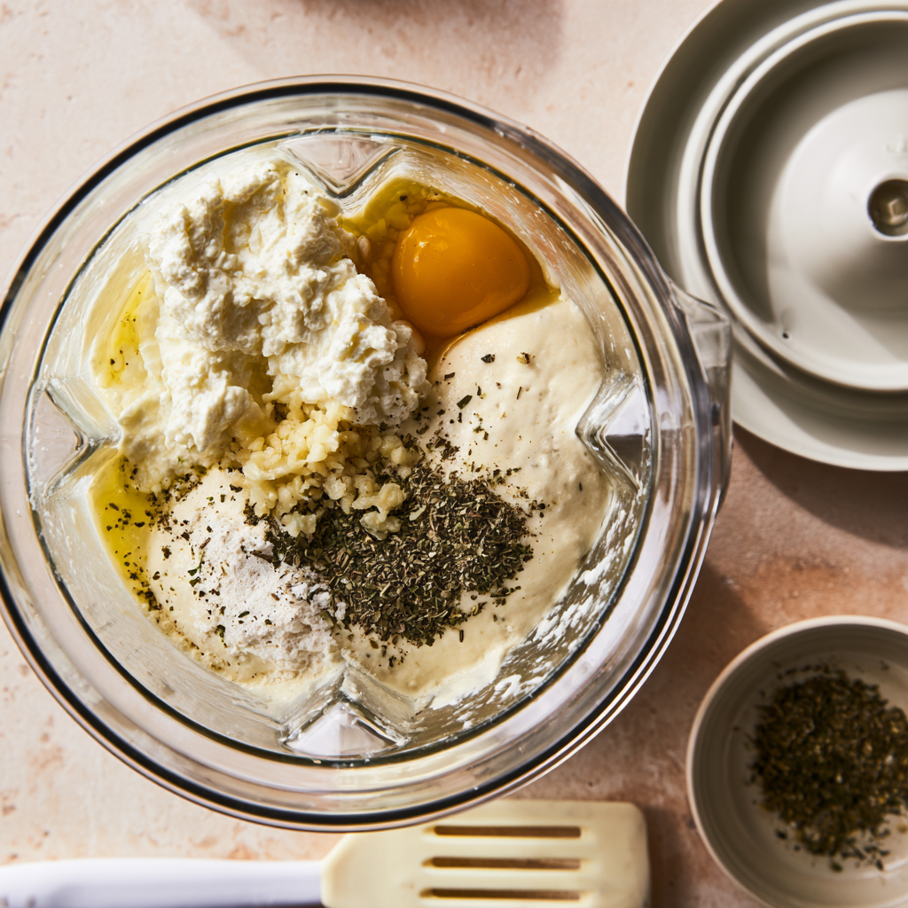 Cottage Cheese Flatbread-blender
