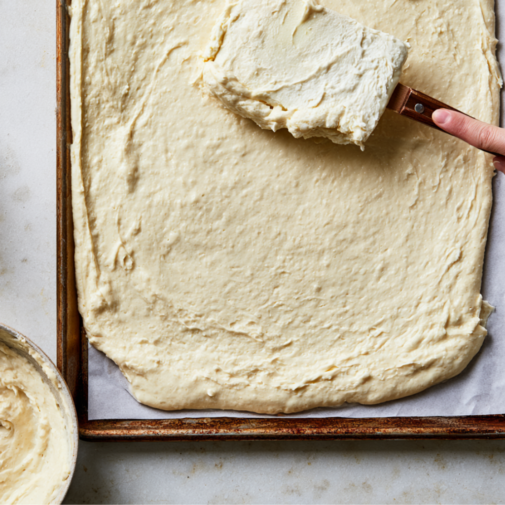 Cottage Cheese Flatbread-spreading