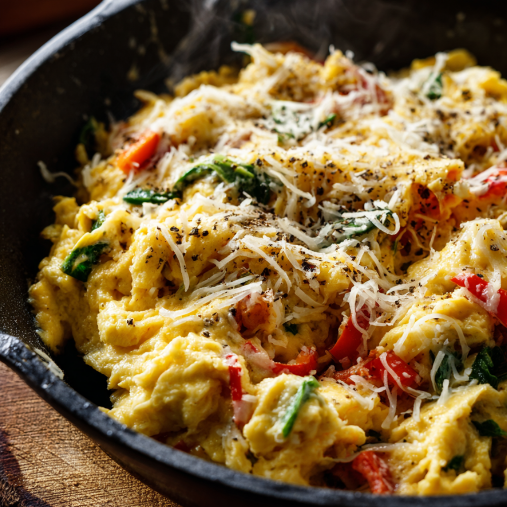 Cottage Cheese and Veggie Scramble