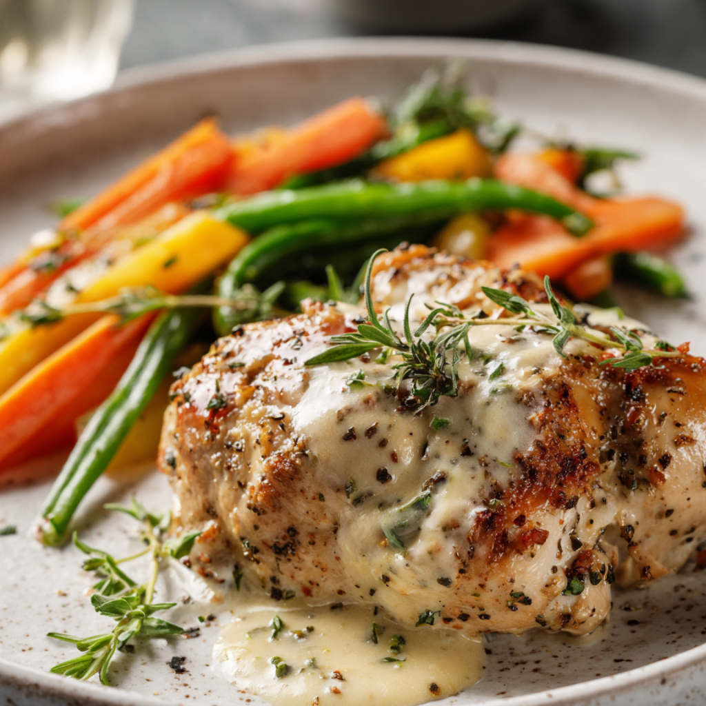Cream Cheese Chicken-plated