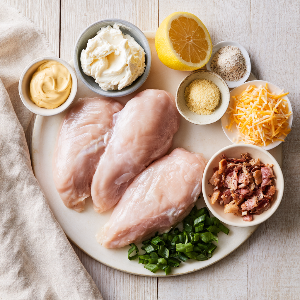 Creamy Baked Million Dollar Chicken Breast Recipe-ingredients