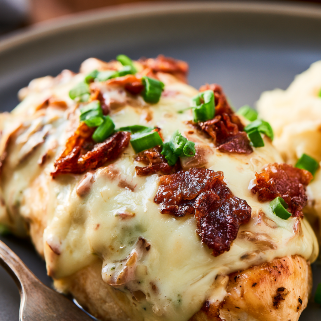 Creamy Baked Million Dollar Chicken Breast Recipe-plated