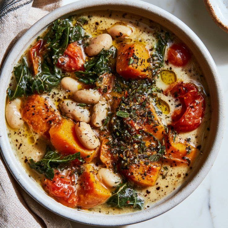 Creamy Butternut Squash Vegetable Soup