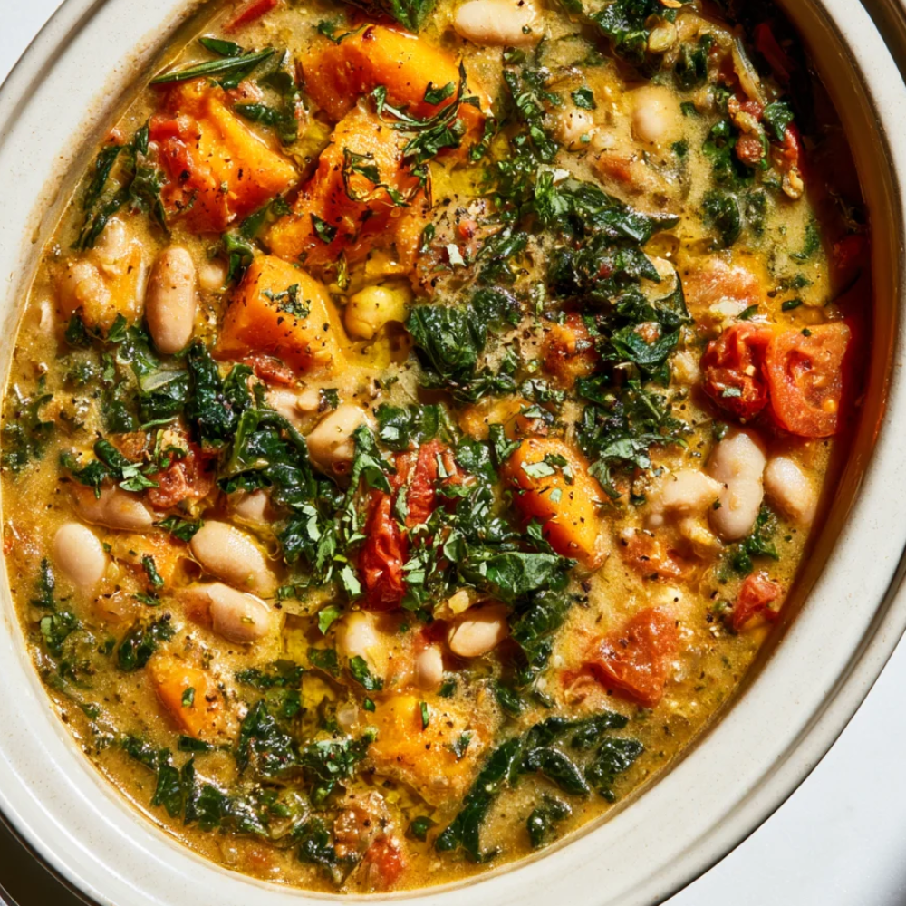 Creamy Butternut Squash Vegetable Soup-slow cooker