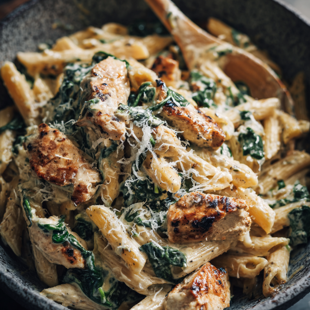 Creamy Garlic Parmesan Chicken Pasta