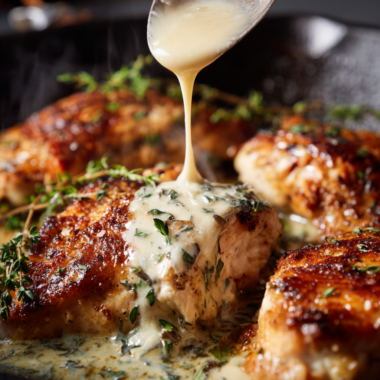 Creamy Garlic Parmesan Chicken-closeup