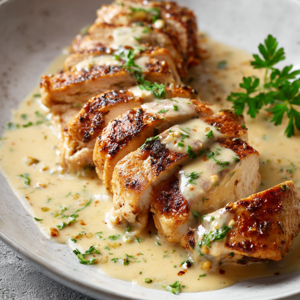 Creamy Garlic Parmesan Chicken-plated