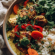 Creamy Slow-Cooker Chicken Curry Bowls-bow