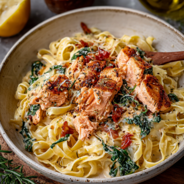 Creamy Tuscan Salmon Pasta