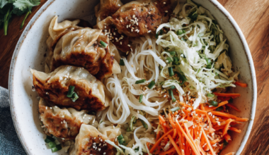 Crispy Potsticker Noodle Bowl-thinner noodles