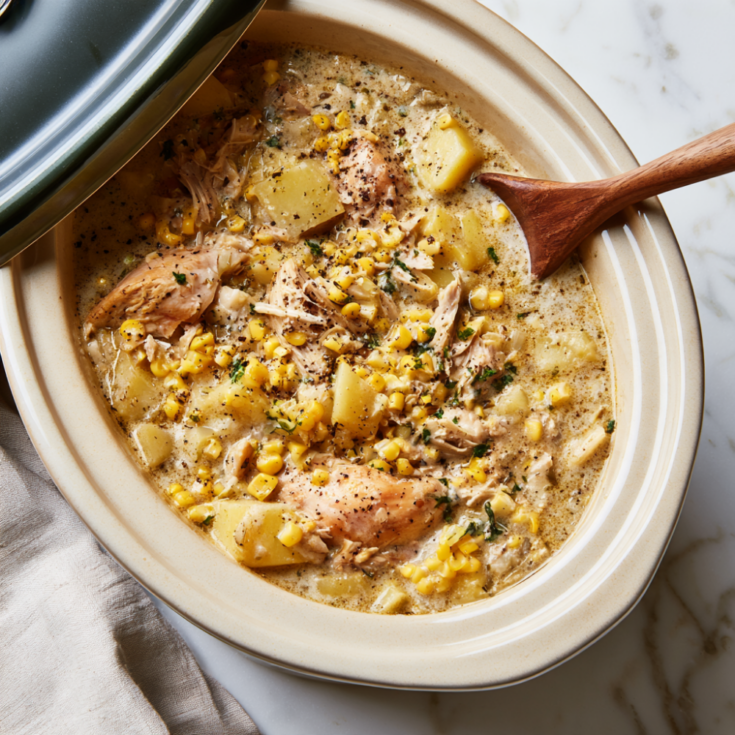 Crockpot Chicken Corn Chowder