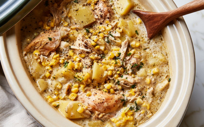 Crockpot Chicken Corn Chowder