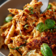 Crockpot Chicken Parmesan Pasta-bite