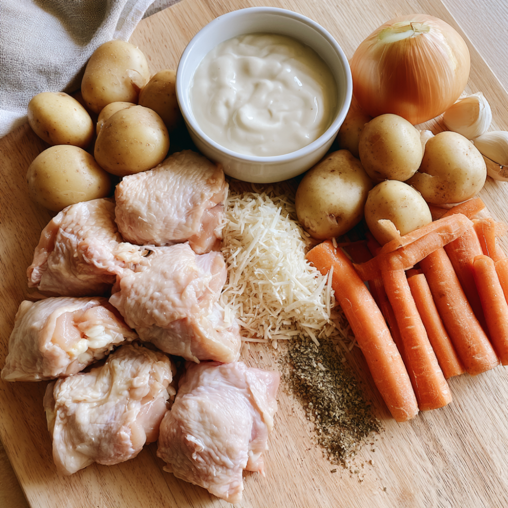 Crockpot Chicken Thighs and Potatoes-ingredients