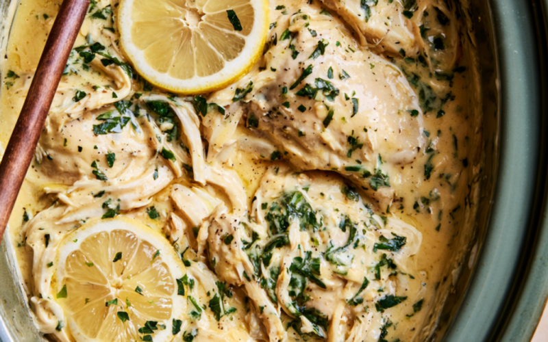 Crockpot Lemon Chicken-Slow Cooker