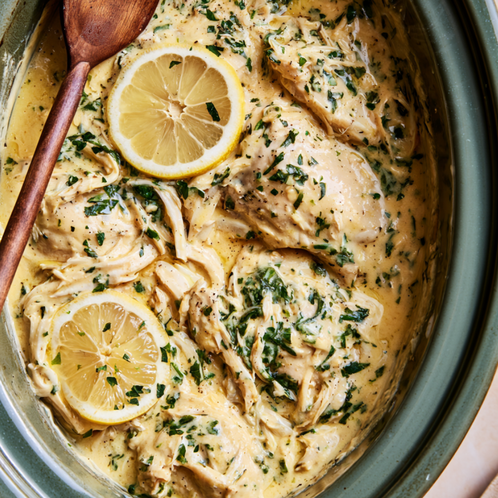 Crockpot Lemon Chicken-Slow Cooker