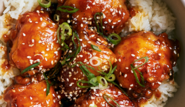 Crockpot Orange Chicken -over rice