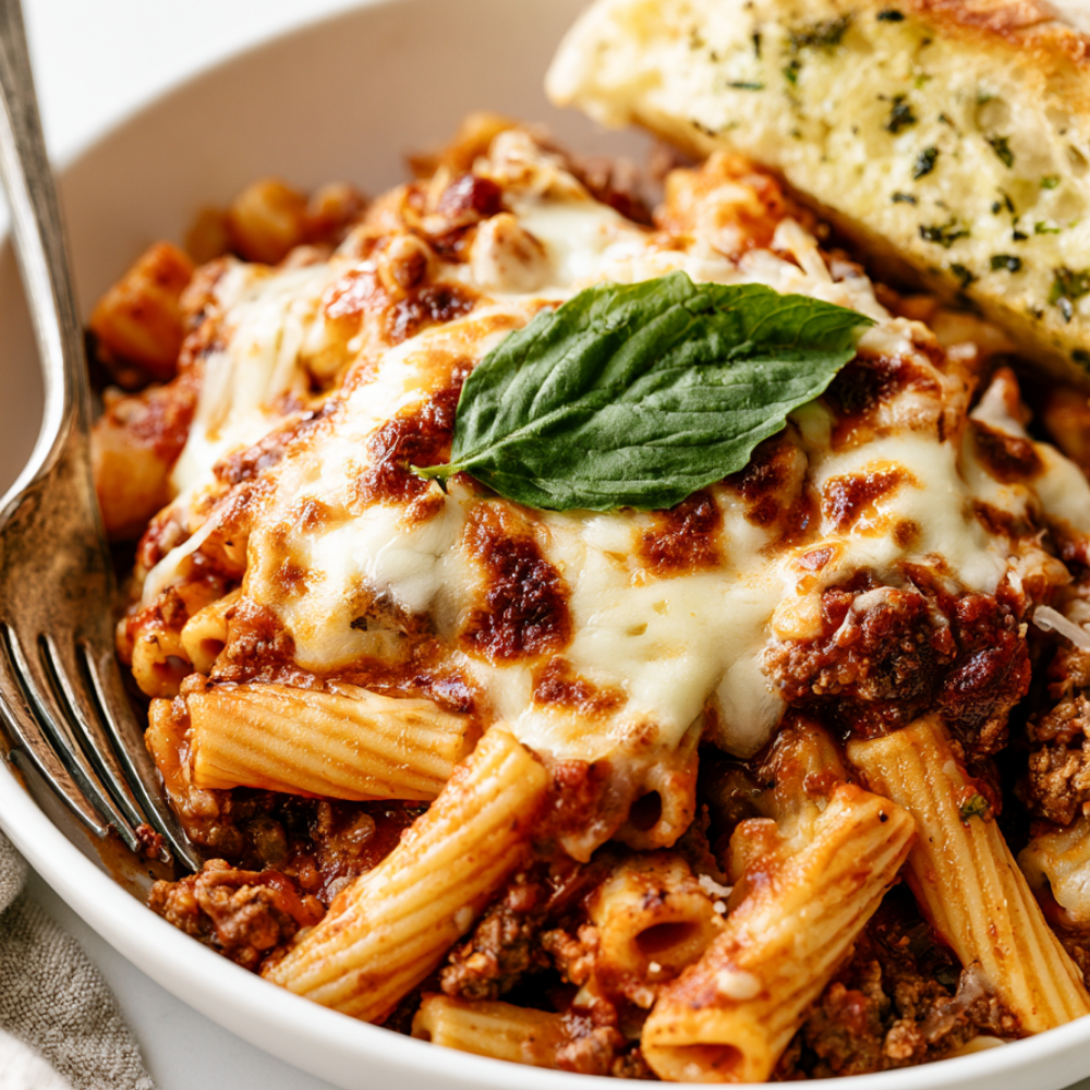 Crockpot Ziti Recipe-served