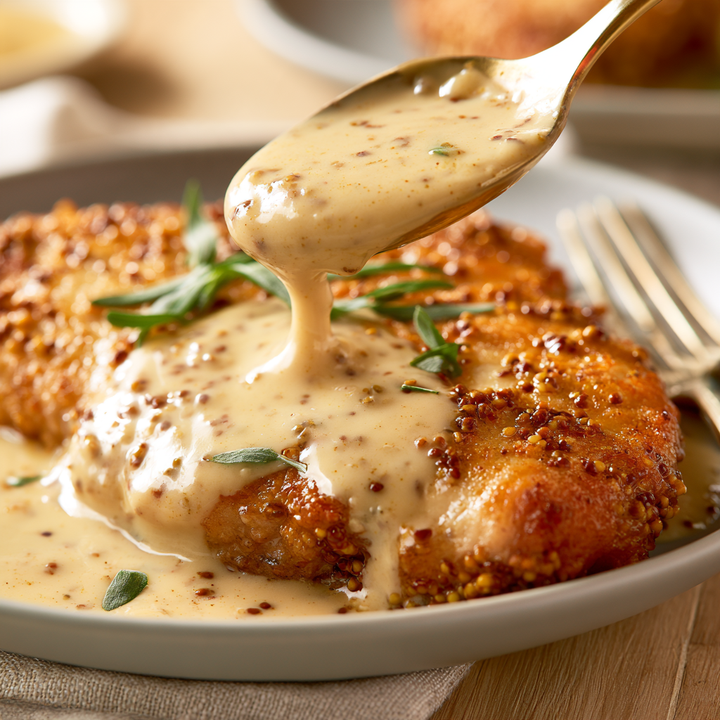Dijon Mustard Chicken-sauce