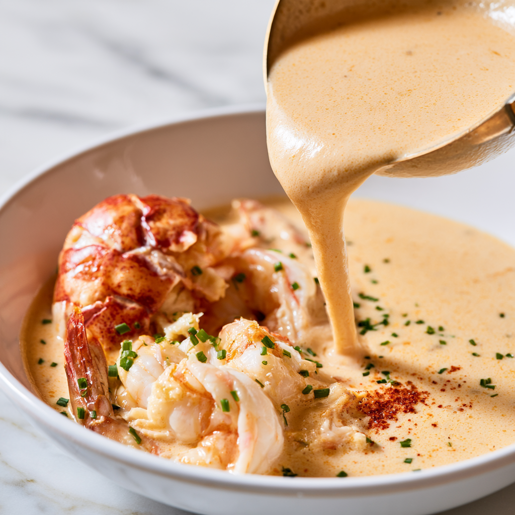 Easy Lobster Bisque Recipe-Serving