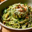 Easy Pesto Pasta-served