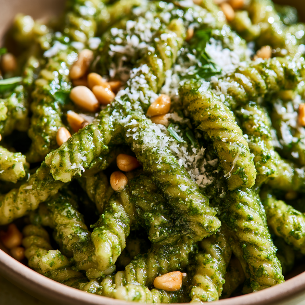 Easy Pesto Pasta-short pasta
