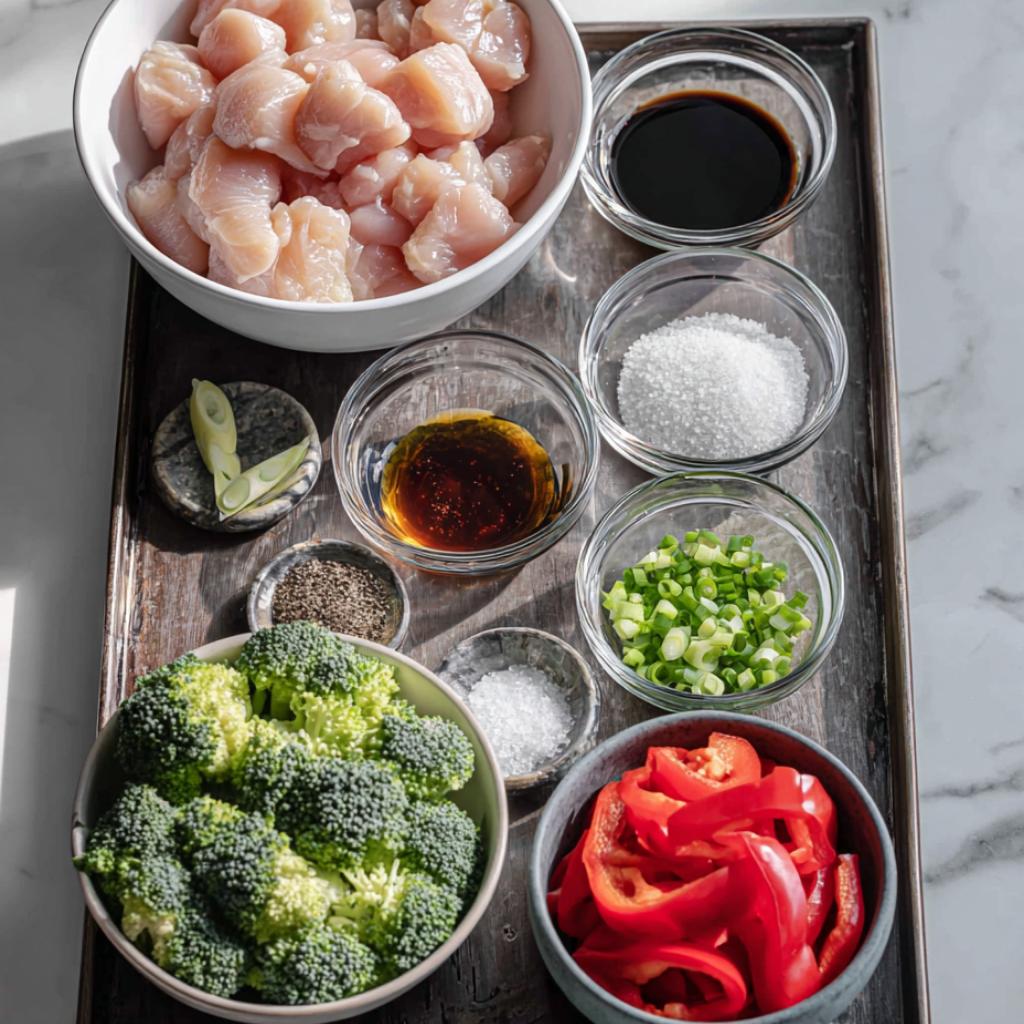 Easy Teriyaki Chicken Rice Bowls-ingredients