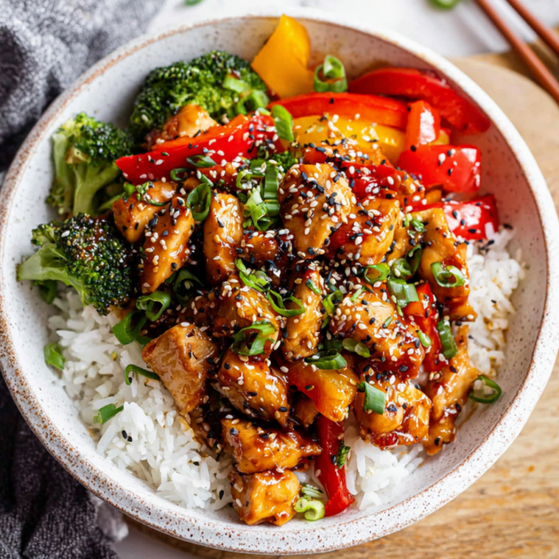 Teriyaki Chicken Bowl Recipe — 38g Protein, 30-Minute Meal Prep