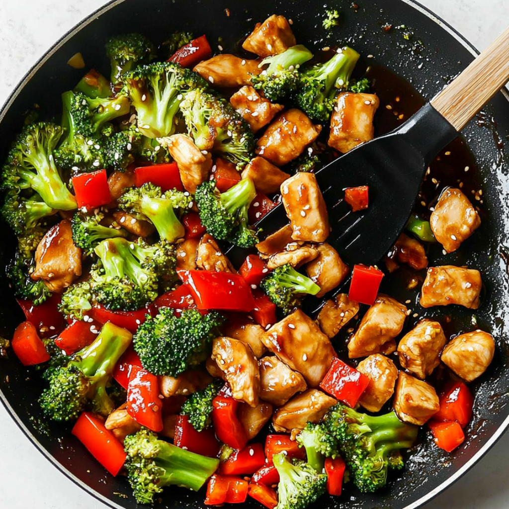 Easy Teriyaki Chicken Rice Bowls-pan frying