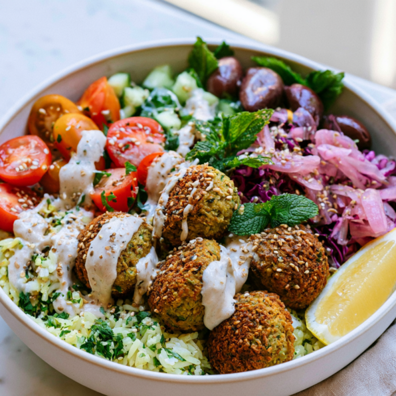 Falafel Bowl Recipe-Vegan