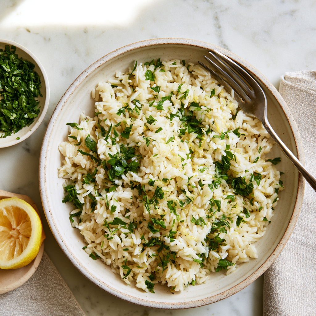 Falafel Bowl Recipe-lemon rice