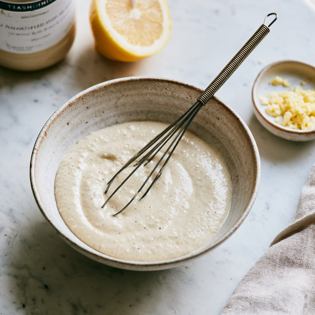 Falafel Bowl Recipe-tahini dressing