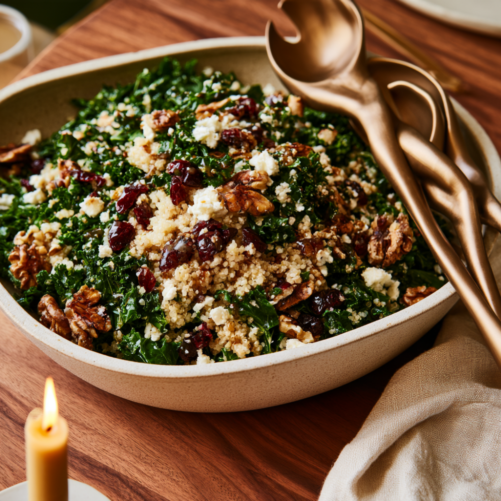Fall Kale Quinoa Salad