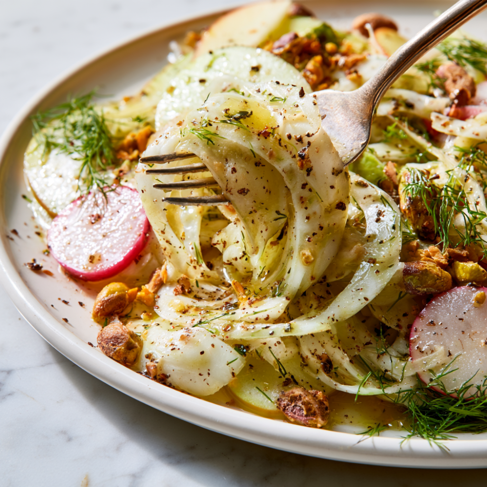 Fennel Salad with Apples & Radishes-ingredients
