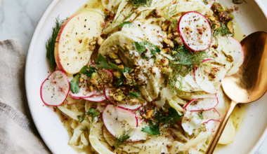 Fennel Salad with Apples & Radishes-plated