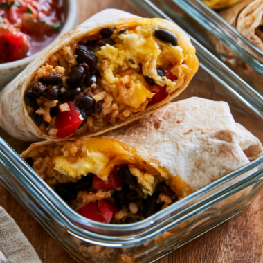 Freezer-Friendly Vegetarian Breakfast Burritos