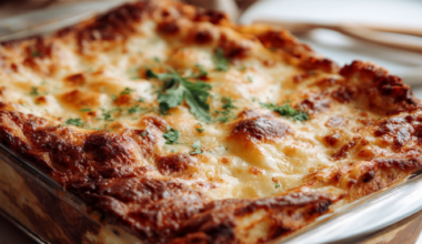 Freezer Lasagna-baked in the oven