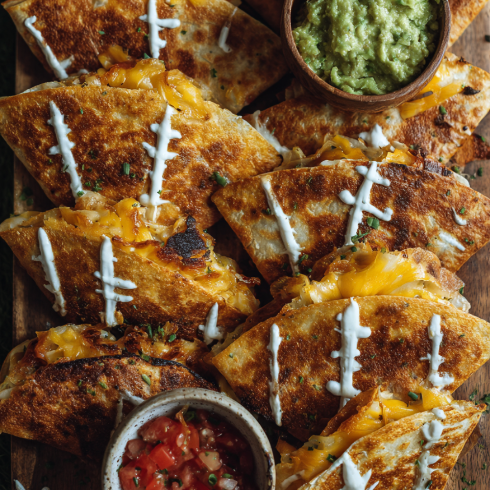 Game Day Football Quesadilla Board
