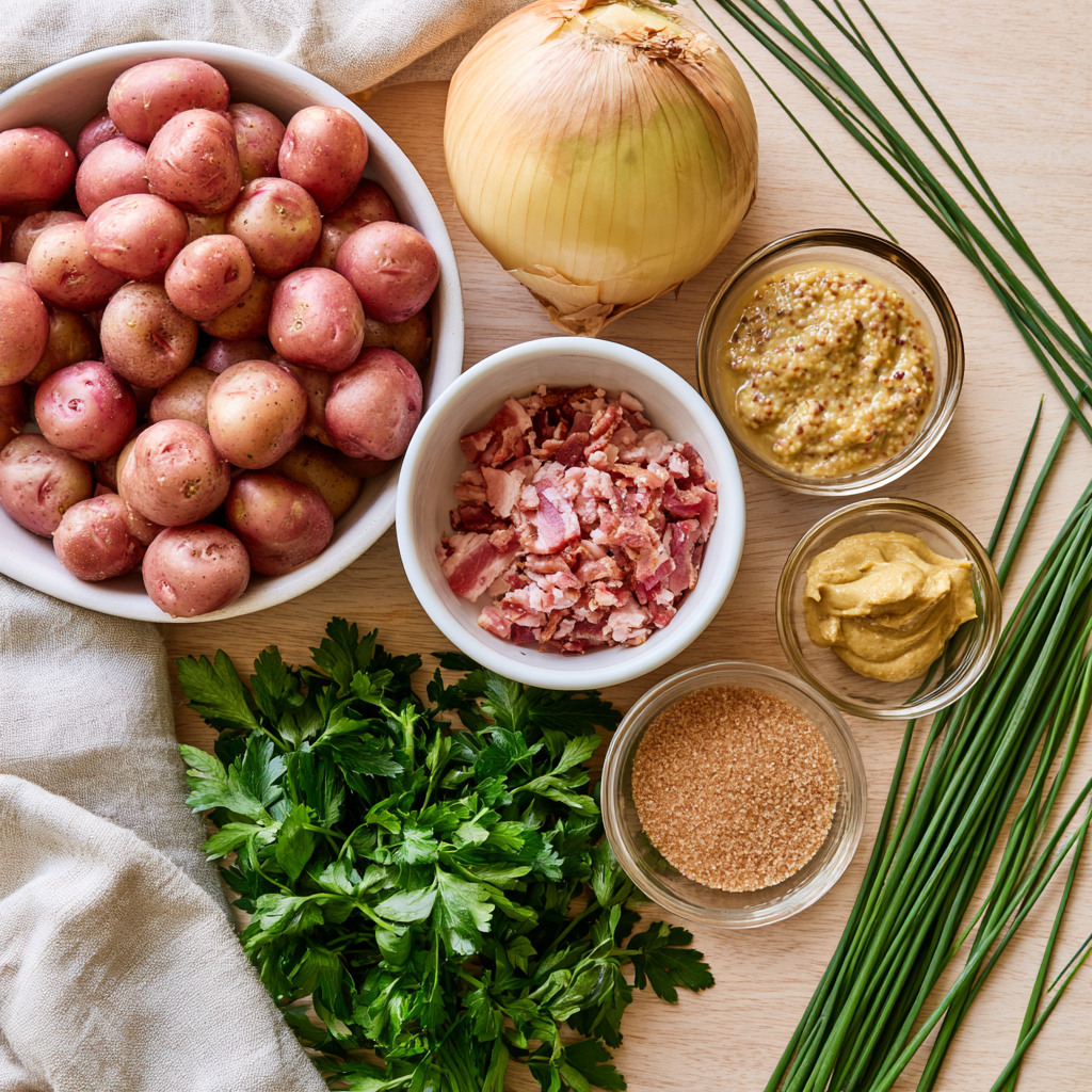 German Potato Salad-ingredients