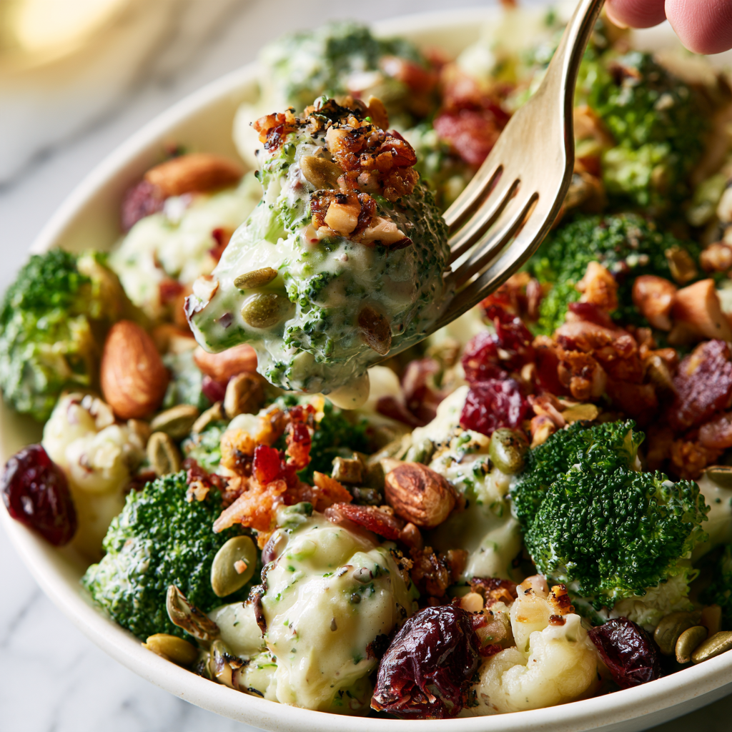 Broccoli Cauliflower Salad Recipe