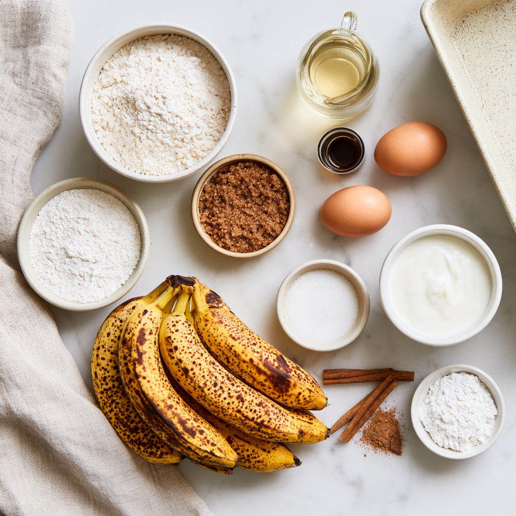 Gluten Free Banana Bread Recipe-ingredients